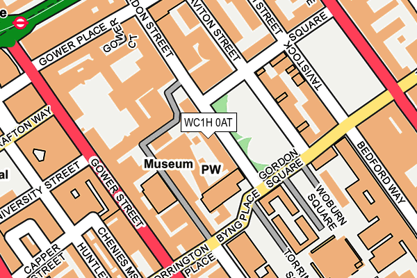 WC1H 0AT map - OS OpenMap – Local (Ordnance Survey)