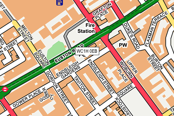 WC1H 0EB map - OS OpenMap – Local (Ordnance Survey)