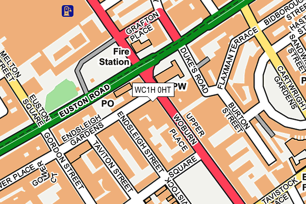 WC1H 0HT map - OS OpenMap – Local (Ordnance Survey)