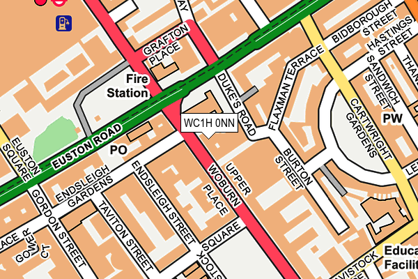 WC1H 0NN map - OS OpenMap – Local (Ordnance Survey)