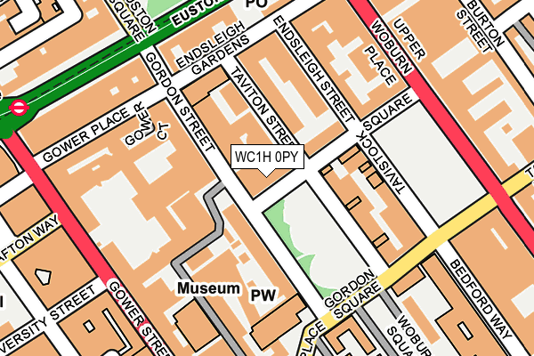 WC1H 0PY map - OS OpenMap – Local (Ordnance Survey)