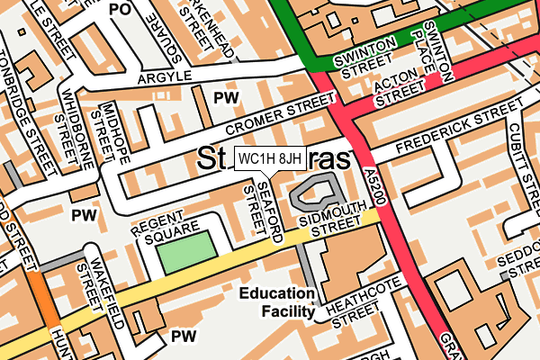 WC1H 8JH map - OS OpenMap – Local (Ordnance Survey)
