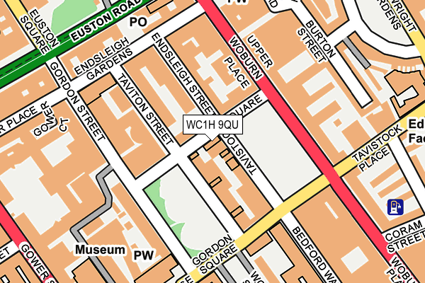 WC1H 9QU map - OS OpenMap – Local (Ordnance Survey)