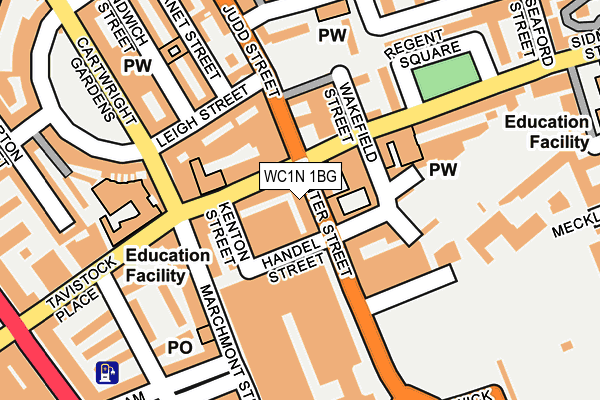WC1N 1BG map - OS OpenMap – Local (Ordnance Survey)