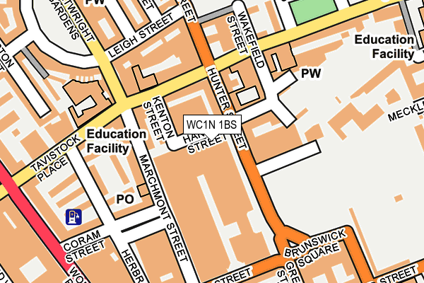 WC1N 1BS map - OS OpenMap – Local (Ordnance Survey)