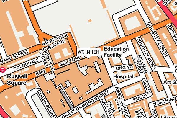 WC1N 1EH map - OS OpenMap – Local (Ordnance Survey)