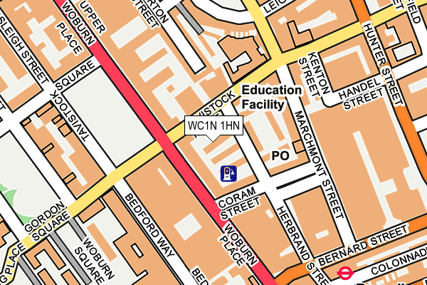 WC1N 1HN map - OS OpenMap – Local (Ordnance Survey)