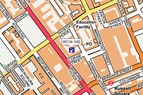 WC1N 1HQ map - OS OpenMap – Local (Ordnance Survey)