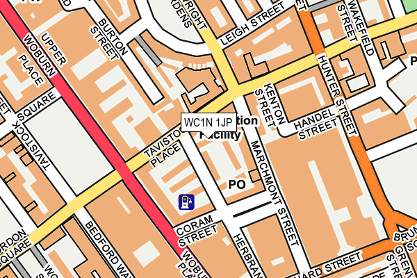 WC1N 1JP map - OS OpenMap – Local (Ordnance Survey)