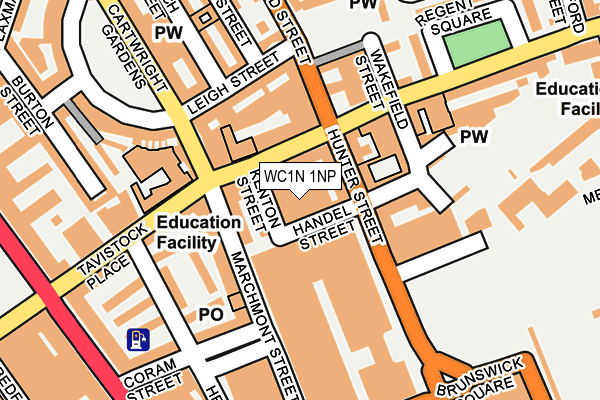 WC1N 1NP map - OS OpenMap – Local (Ordnance Survey)
