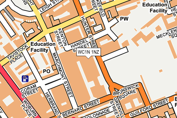 WC1N 1NZ map - OS OpenMap – Local (Ordnance Survey)