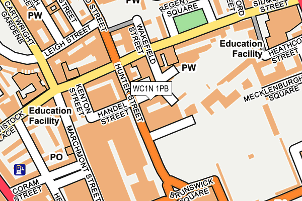 Map of TMC FARRINGDON LTD at local scale