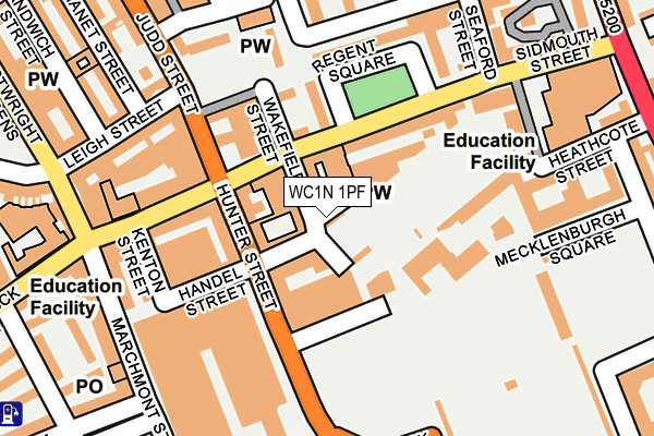 WC1N 1PF map - OS OpenMap – Local (Ordnance Survey)