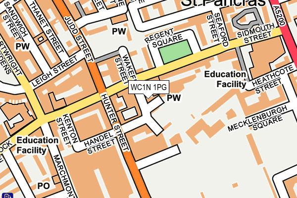 WC1N 1PG map - OS OpenMap – Local (Ordnance Survey)