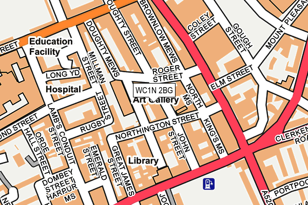 WC1N 2BG map - OS OpenMap – Local (Ordnance Survey)