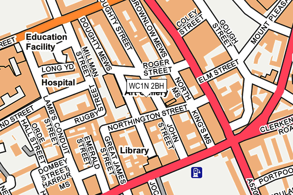 WC1N 2BH map - OS OpenMap – Local (Ordnance Survey)