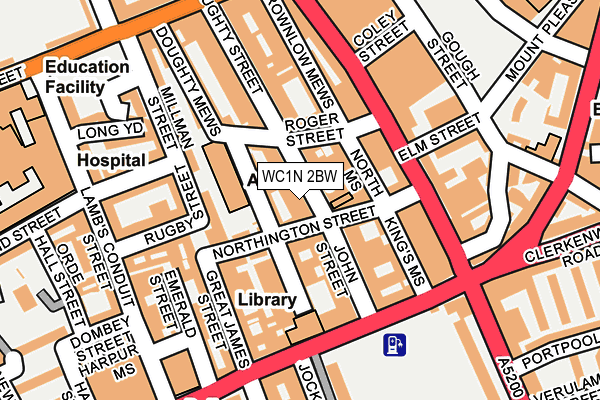 WC1N 2BW map - OS OpenMap – Local (Ordnance Survey)