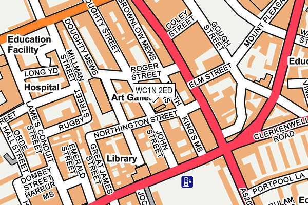 WC1N 2ED map - OS OpenMap – Local (Ordnance Survey)