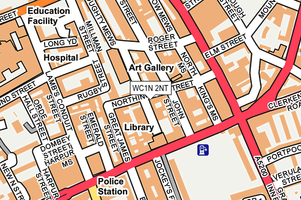 WC1N 2NT map - OS OpenMap – Local (Ordnance Survey)