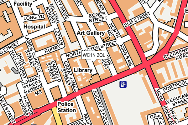 WC1N 2QL map - OS OpenMap – Local (Ordnance Survey)
