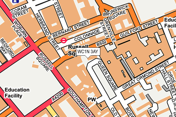 WC1N 3AY map - OS OpenMap – Local (Ordnance Survey)