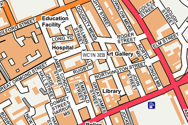 WC1N 3EB map - OS OpenMap – Local (Ordnance Survey)