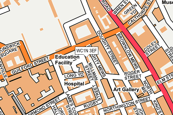 WC1N 3EF map - OS OpenMap – Local (Ordnance Survey)