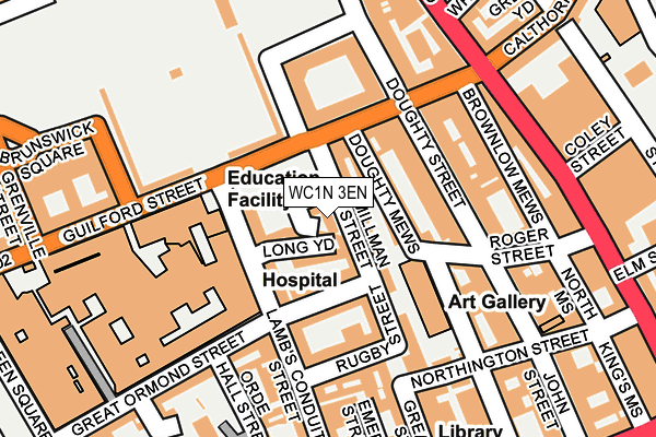 WC1N 3EN map - OS OpenMap – Local (Ordnance Survey)