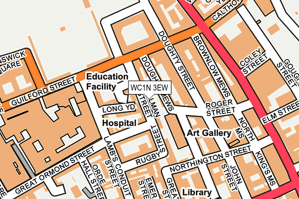 WC1N 3EW map - OS OpenMap – Local (Ordnance Survey)