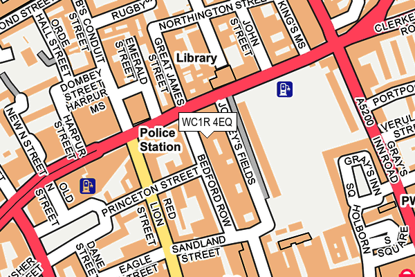 WC1R 4EQ map - OS OpenMap – Local (Ordnance Survey)