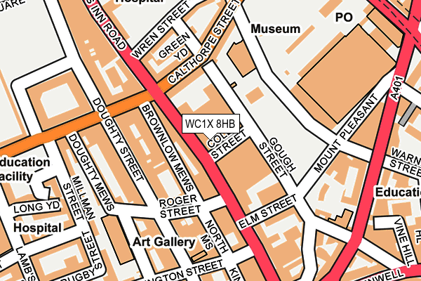 Map of TOWNHOUSE CENTRE LIMITED at local scale