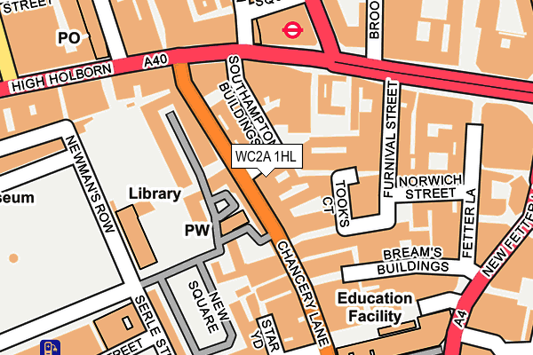 Map of MARK BRADY LAW LIMITED at local scale