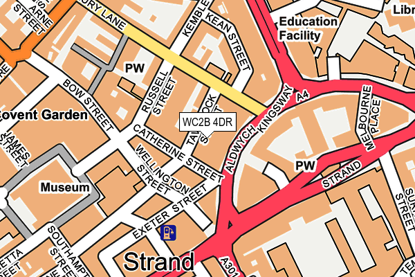 WC2B 4DR map - OS OpenMap – Local (Ordnance Survey)