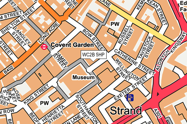 WC2B 5HP map - OS OpenMap – Local (Ordnance Survey)