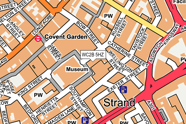 WC2B 5HZ map - OS OpenMap – Local (Ordnance Survey)