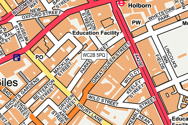 Map of CHAMBERS PROPERTY INVESTMENTS LIMITED at local scale