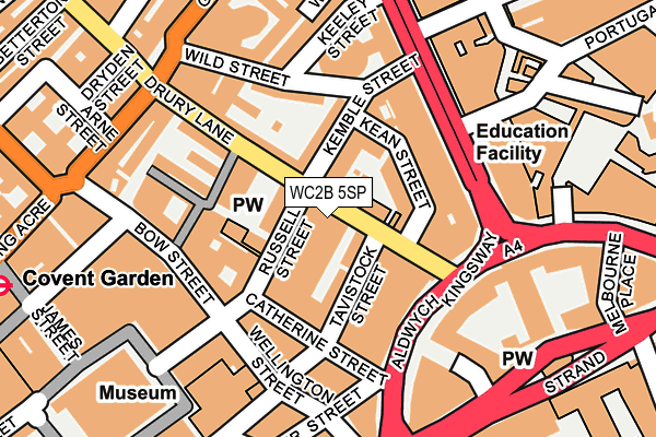 Map of LW THEATRES LIMITED at local scale