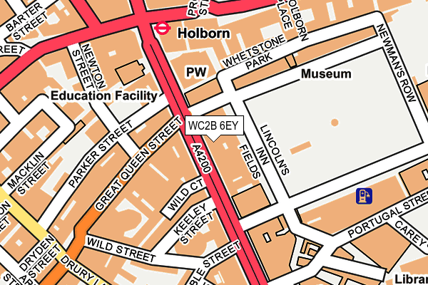 WC2B 6EY map - OS OpenMap – Local (Ordnance Survey)
