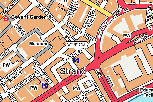 WC2E 7DA map - OS OpenMap – Local (Ordnance Survey)