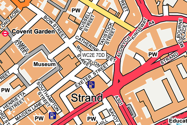 WC2E 7DD map - OS OpenMap – Local (Ordnance Survey)