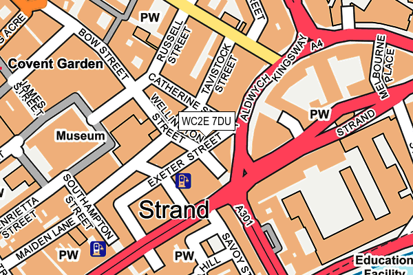 WC2E 7DU map - OS OpenMap – Local (Ordnance Survey)