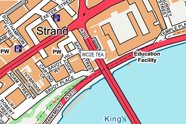 WC2E 7EA map - OS OpenMap – Local (Ordnance Survey)