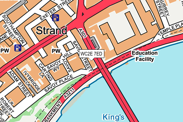 WC2E 7ED map - OS OpenMap – Local (Ordnance Survey)