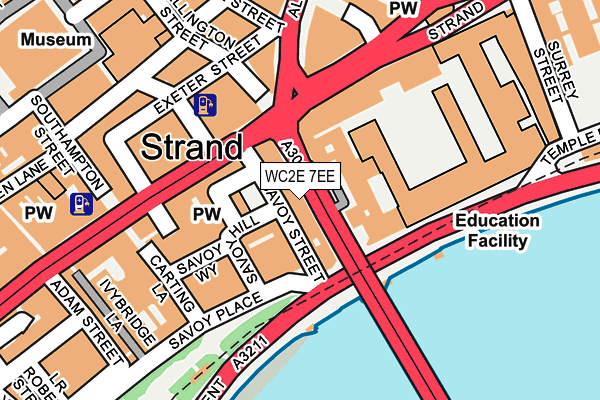 WC2E 7EE map - OS OpenMap – Local (Ordnance Survey)