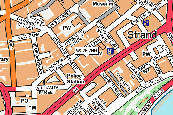 WC2E 7NN map - OS OpenMap – Local (Ordnance Survey)