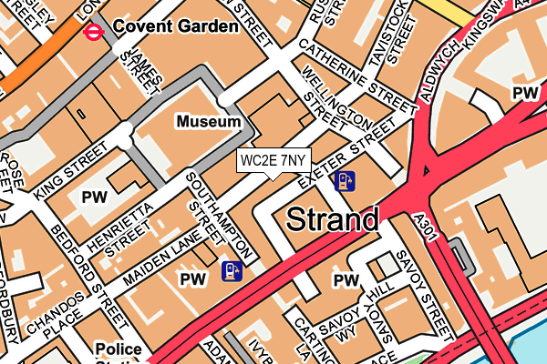 WC2E 7NY map - OS OpenMap – Local (Ordnance Survey)