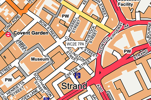 WC2E 7PA map - OS OpenMap – Local (Ordnance Survey)