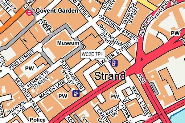 WC2E 7PH map - OS OpenMap – Local (Ordnance Survey)