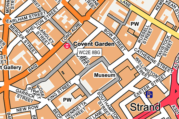 WC2E 8BG map - OS OpenMap – Local (Ordnance Survey)