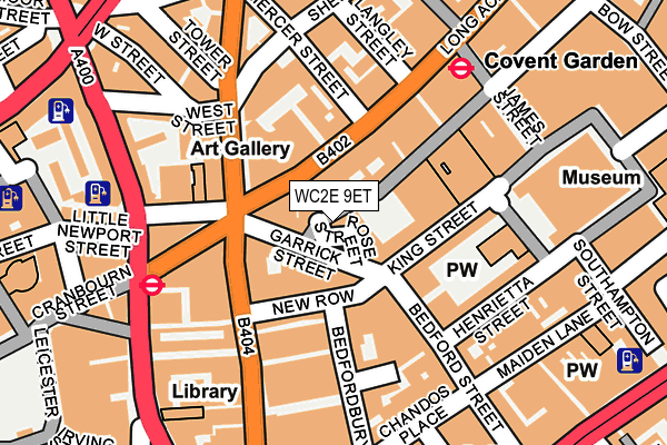 WC2E 9ET map - OS OpenMap – Local (Ordnance Survey)